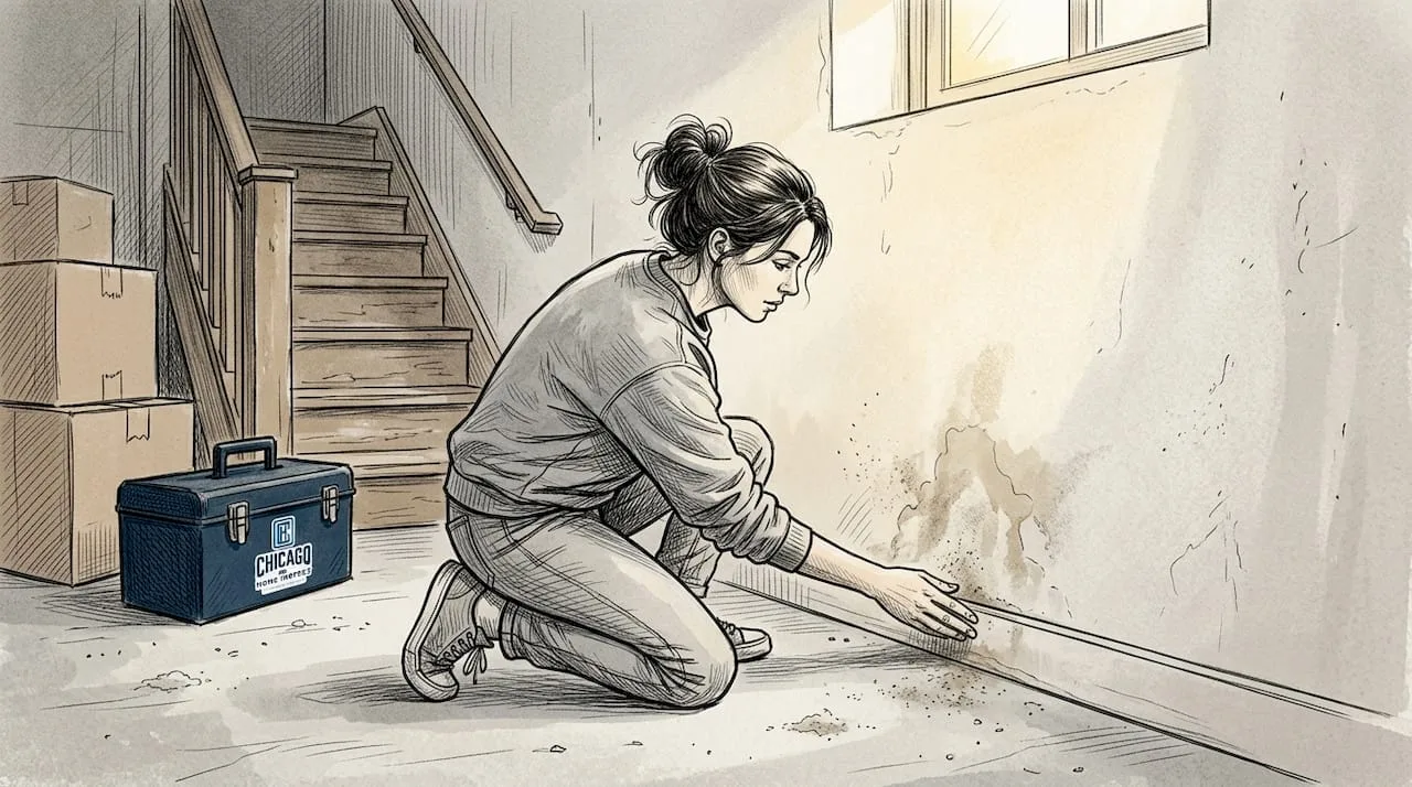 Checking basement walls for hidden leaks