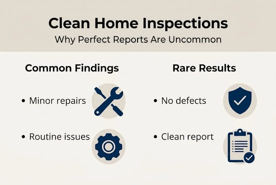 Infographic showing rarity of clean inspections