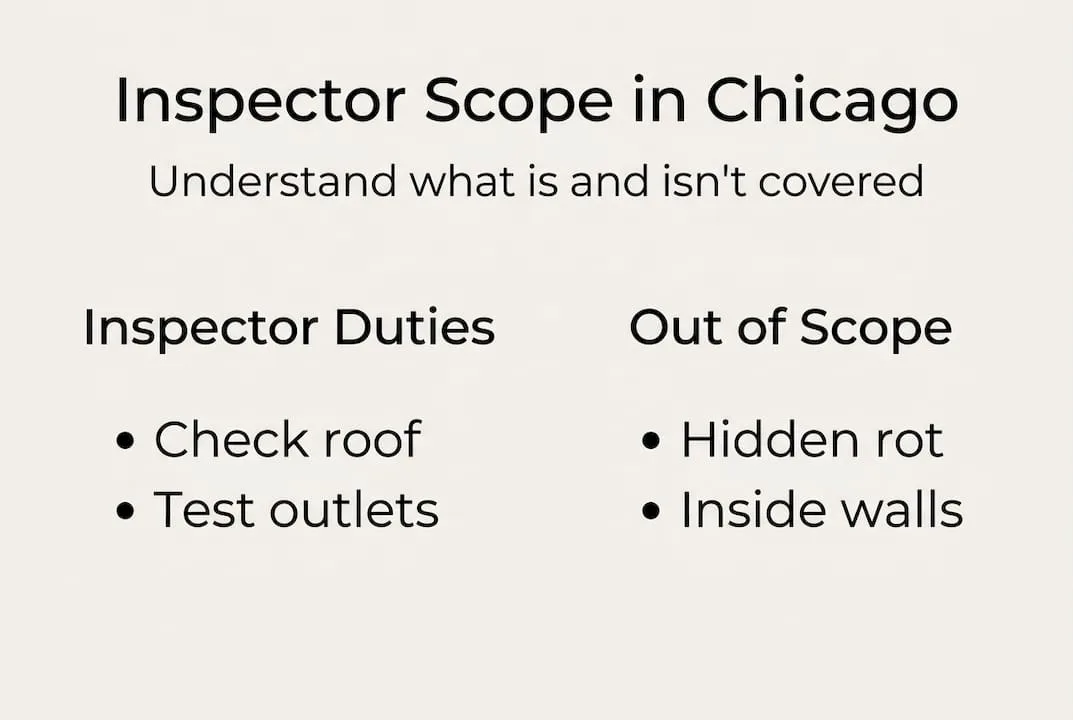 Infographic shows inspector duties and limitations