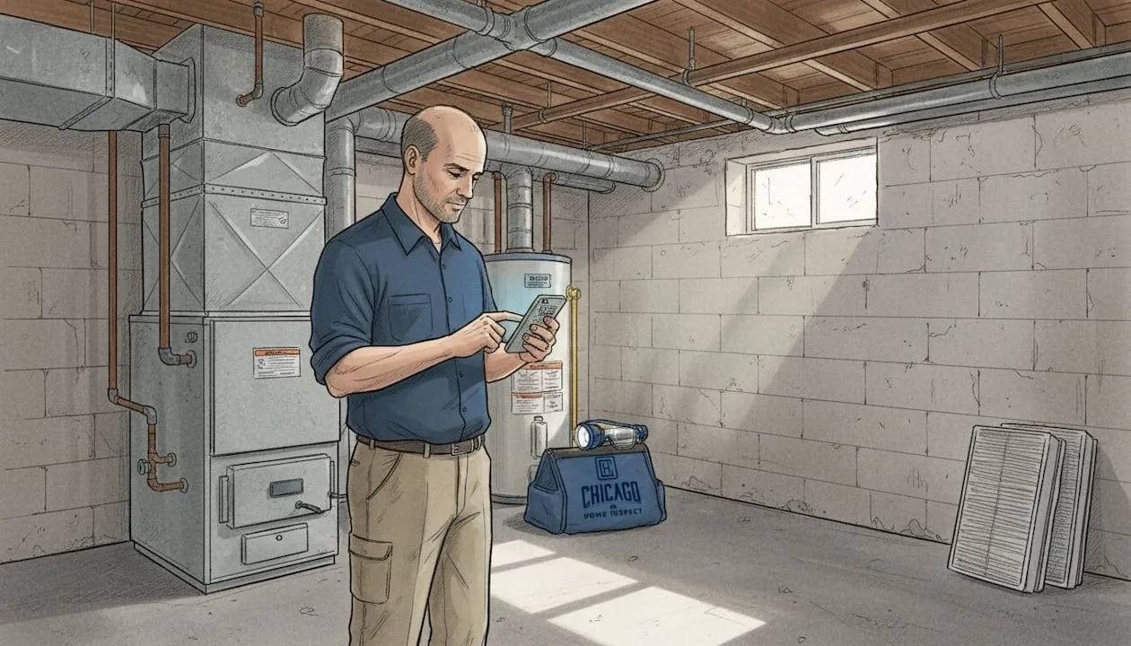 How to judge AC and furnace age during a home inspection