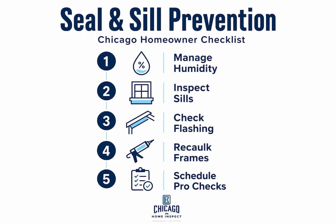 Infographic listing window and sill prevention steps