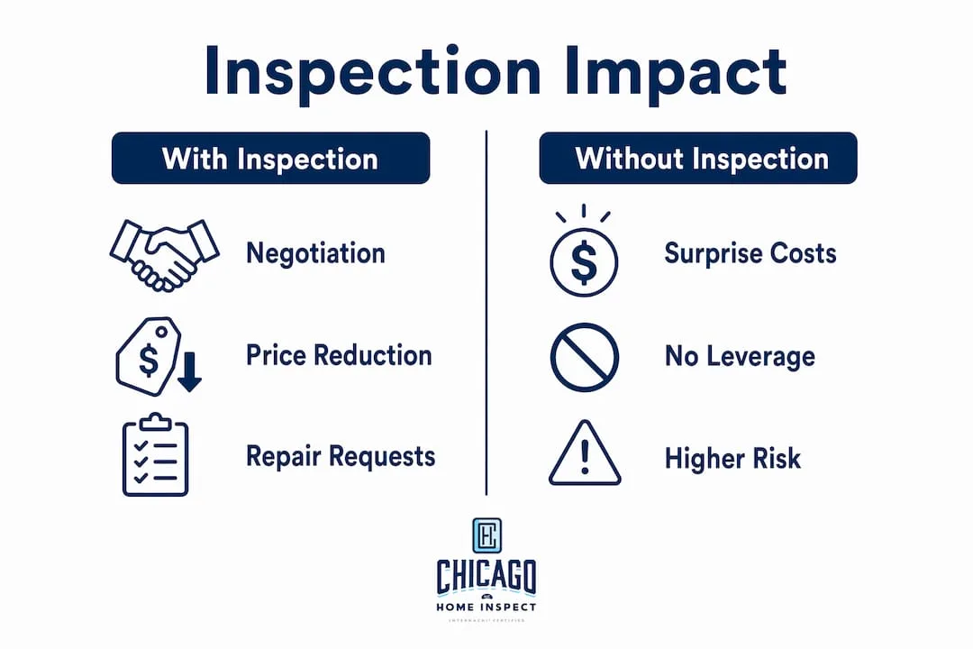 Infographic comparing buyer inspection outcomes